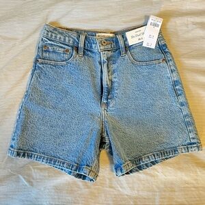 abercrombie and fitch high rise dad shorts